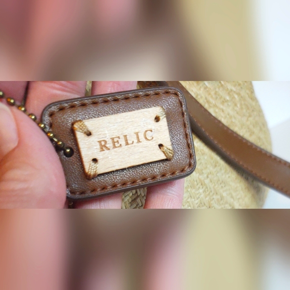 Vtg Relic by Fossil Woven Shoulder Purse - Picture 5 of 14